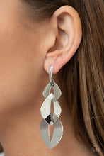 Load image into Gallery viewer, Enveloped in Edge - Silver Post Earrings