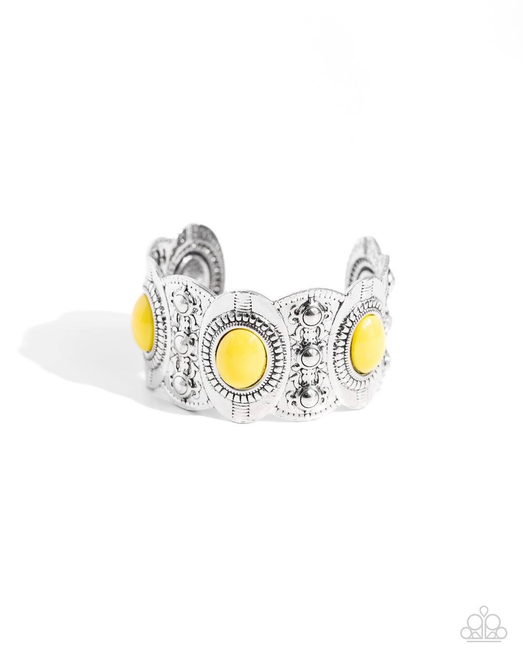 Exotic Excavation - Yellow Cuff Bracelet