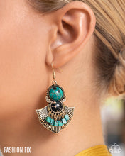 Load image into Gallery viewer, Expecting Adventure - Green Earrings
