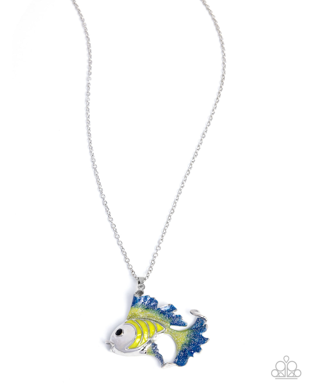 Flashy Fish - Yellow Necklace