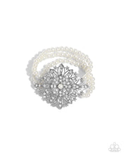 Load image into Gallery viewer, Flattering Florals - White Bracelet