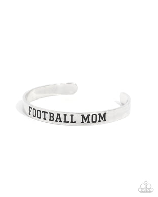 Football Mom - Silver Bracelet