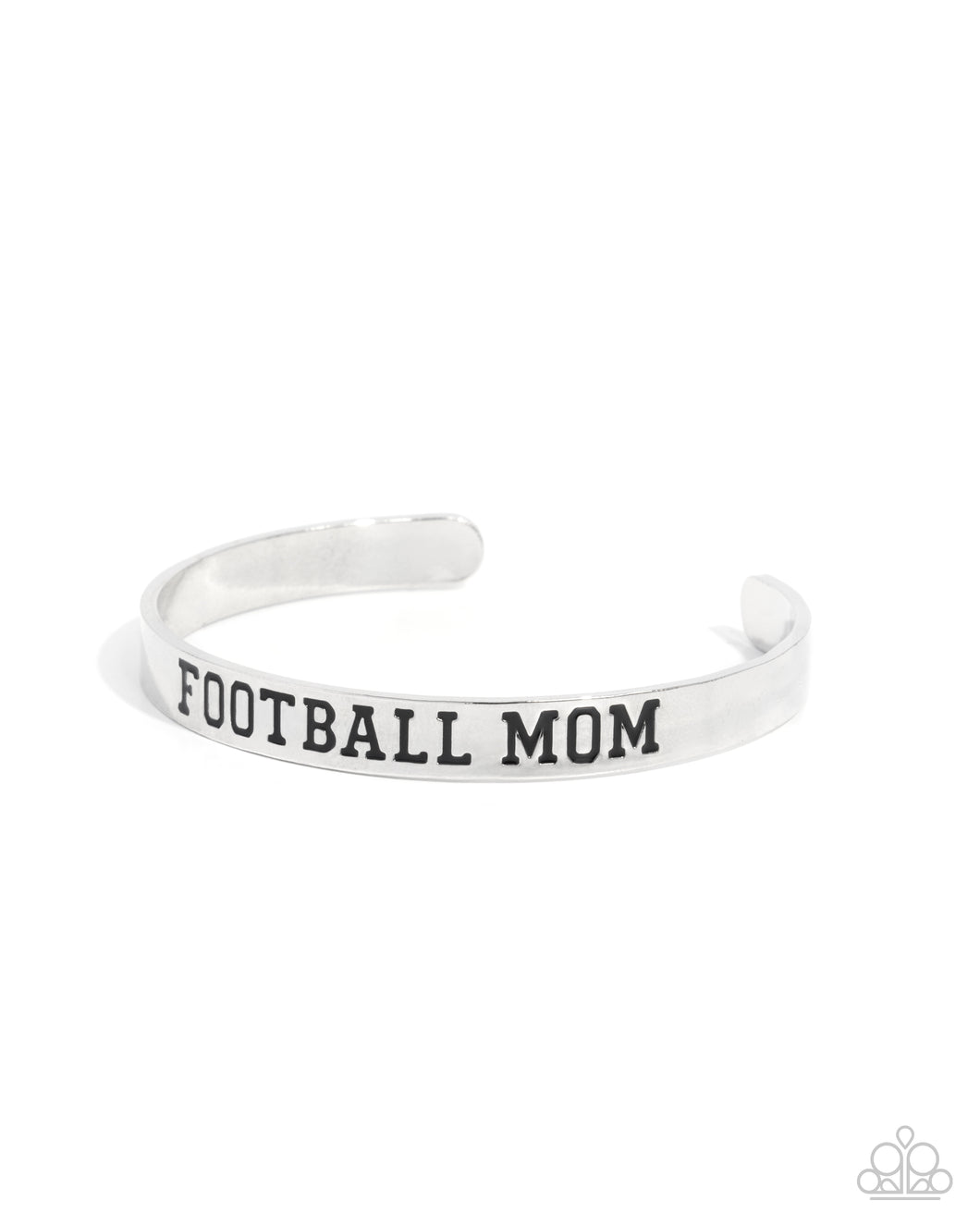 Football Mom - Silver Bracelet