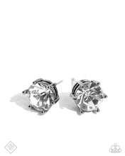 Load image into Gallery viewer, Forceful Facets - Black Gunmetal Post Earrings