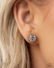 Load image into Gallery viewer, Forceful Facets - Black Gunmetal Post Earrings