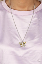 Load image into Gallery viewer, Free-Flying Flutter - Yellow Necklace