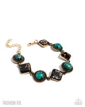 Load image into Gallery viewer, Free-Spirited Feat - Green Gold Bracelet