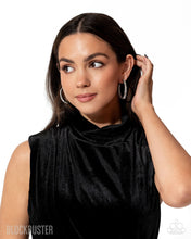 Load image into Gallery viewer, GLITZY By Association - Gunmetal Hoop Earrings