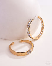 Load image into Gallery viewer, GLITZY By Association - Gold Hoop Earrings