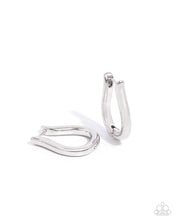 Load image into Gallery viewer, Generous Grace - Silver Hinge Hoop Earrings