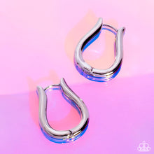 Load image into Gallery viewer, Generous Grace - Silver Hinge Hoop Earrings