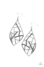 Load image into Gallery viewer, Geo Grid - Silver Earrings