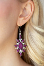 Load image into Gallery viewer, Glamorously Colorful - Purple Earrings