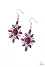 Load image into Gallery viewer, Glamorously Colorful - Purple Earrings