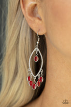 Load image into Gallery viewer, Glassy Grotto - Red Earrings