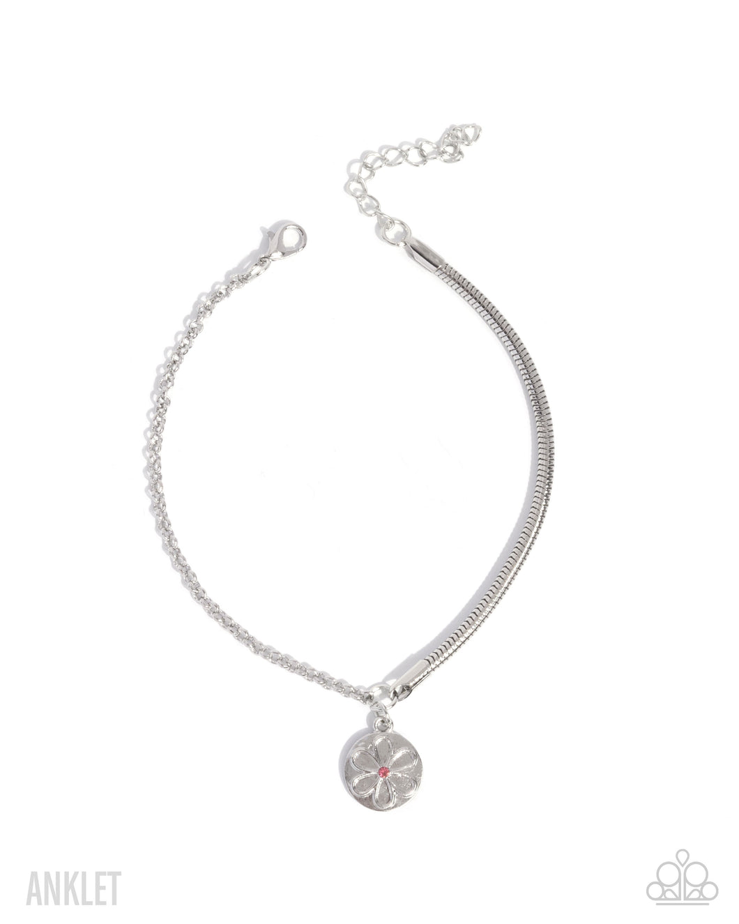 Glistening Growth - Pink Anklet