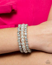 Load image into Gallery viewer, Grandiose Glitz - White Bracelet