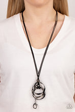 Load image into Gallery viewer, Harmonious Hardware - Black Gunmetal Lanyard