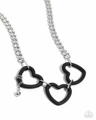 Heart Homage - Black Necklace
