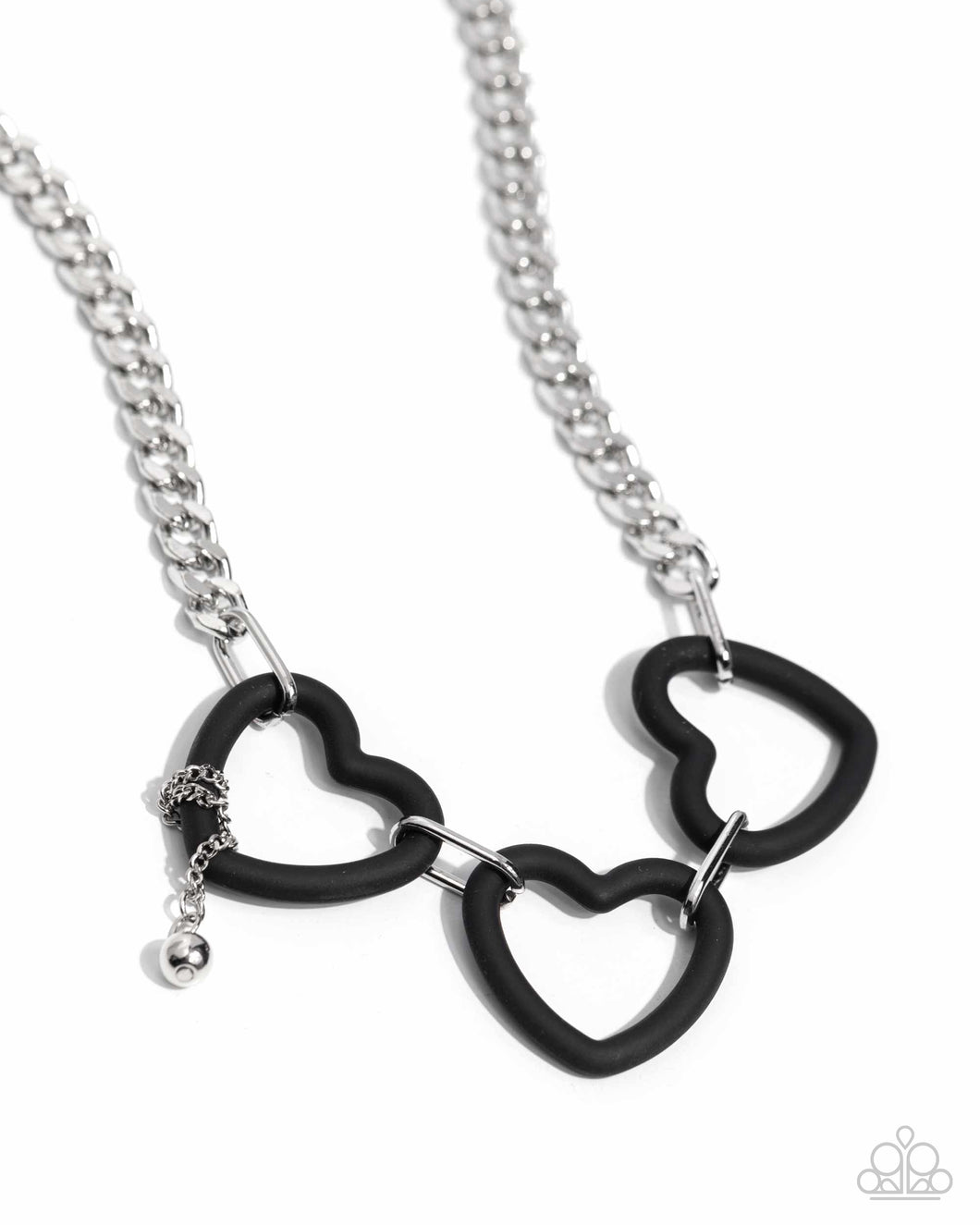 Heart Homage - Black Necklace