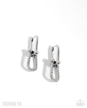 Load image into Gallery viewer, Heightened Haute - White Hinge Hoop Earrings