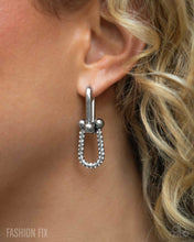 Load image into Gallery viewer, Heightened Haute - White Hinge Hoop Earrings