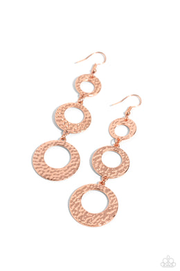 High Society Stunner - Copper Earrings