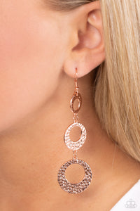 High Society Stunner - Copper Earrings