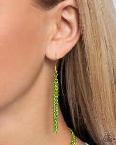I SQUARE to Secrecy - Green Necklace