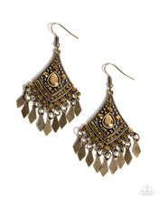 Load image into Gallery viewer, Indie Iridescence - Brass Earrings