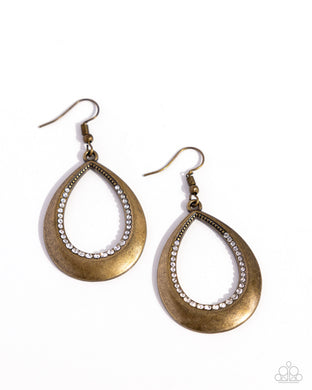 Inner Iridescence - Brass Earrings