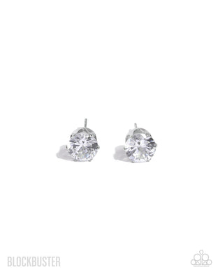 Just In TIMELESS - White Post Earrings