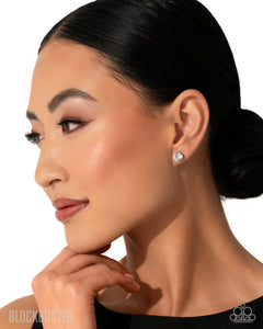 Just In TIMELESS - White Post Earrings