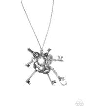 Load image into Gallery viewer, Key Ring - Silver Lanyard