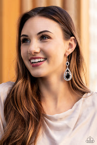 Posh Pageantry - Black Earrings