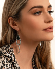 Load image into Gallery viewer, Lavish Loyalty - Black Earrings