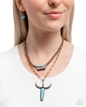 Load image into Gallery viewer, Longhorn Layers - Copper Necklace