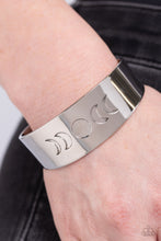 Load image into Gallery viewer, Lunar Effect - Silver Cuff Bracelet