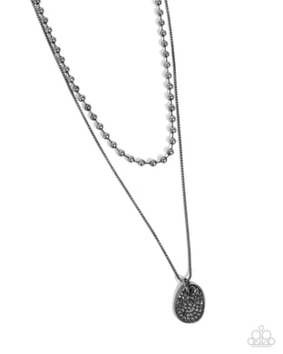 Lyrical Luminescence - Black Gunmetal Necklace