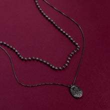 Load image into Gallery viewer, Lyrical Luminescence - Black Gunmetal Necklace