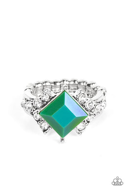 Mind-Blowing Brilliance - Green Dainty Ring