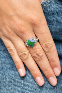 Mind-Blowing Brilliance - Green Dainty Ring