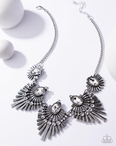 Miss YOU-niverse - White Necklace