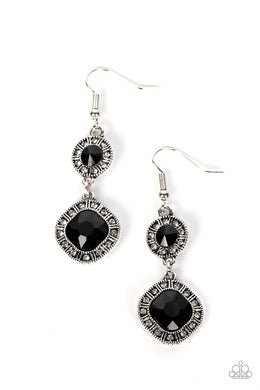 Modern Motives - Black Earrings