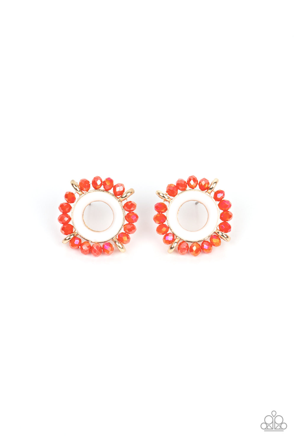 Nautical Notion - Orange Post Earrings