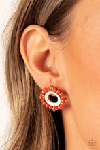 Load image into Gallery viewer, Nautical Notion - Orange Post Earrings