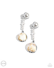Load image into Gallery viewer, Oceanic Occasion - White Clip-Ons Earrings