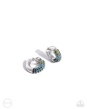 Load image into Gallery viewer, Ombré Observer - Blue Clip-On Earrings