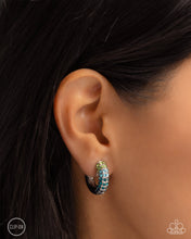 Load image into Gallery viewer, Ombré Observer - Blue Clip-On Earrings