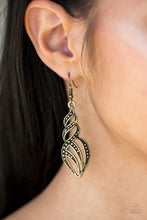 Load image into Gallery viewer, Wheres the Fire? - Brass Earrings
